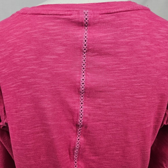 Columbia Pink Heathered Long Sleeve Top Women's L Casual Comfort Athleisure - Picture 5 of 8